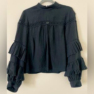 Anthropologie Blouse 100% Organic Linnen